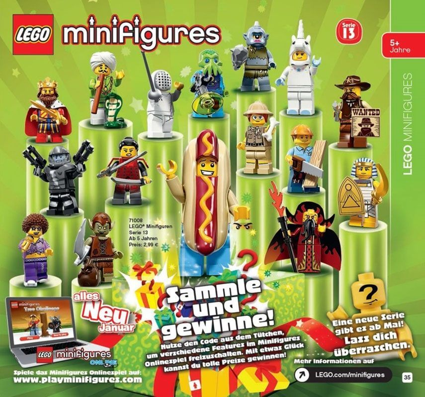 Figuren zur Auswahl Serie 13-71008 Lego Minifuguren 