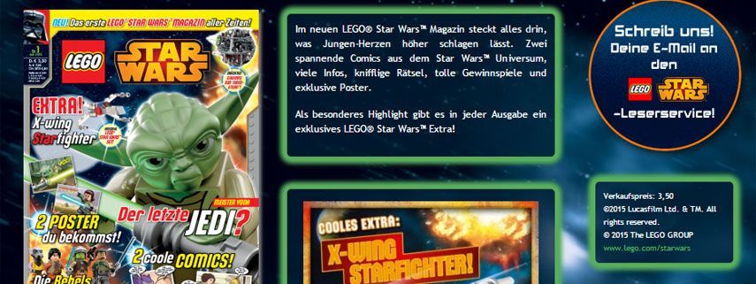 lego starwars magazin website