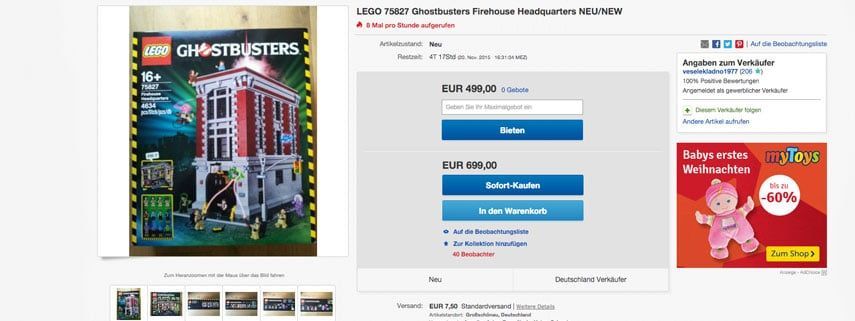 lego ghostbusters  ebay
