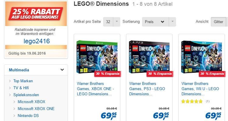 lego dimensions real sale