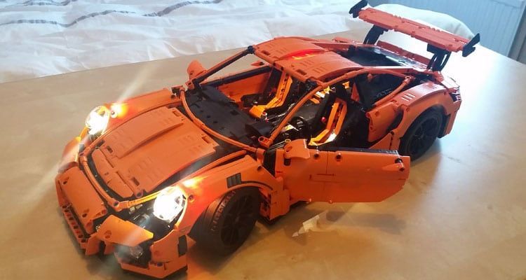 lego technic porsche lights