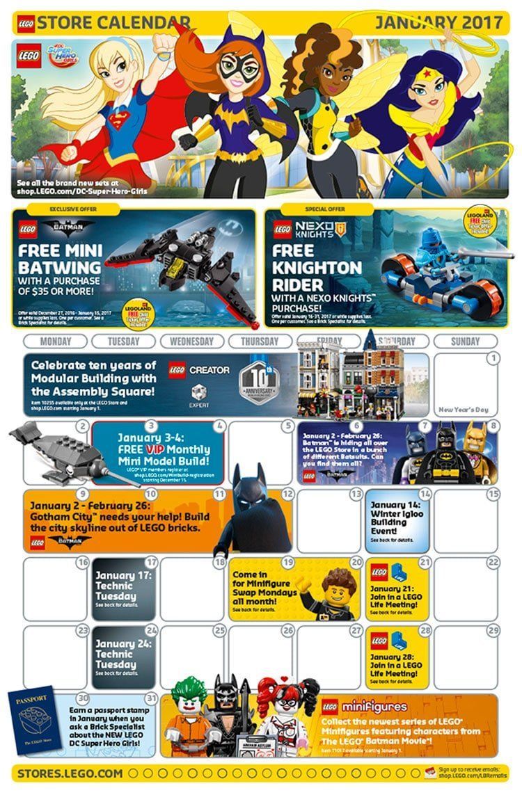 Lego Promo Calendar June 2021 2022