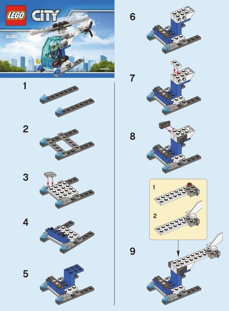 Neue LEGO City 2017 Polybags: 30351 + 30352 + 30353 + 30354