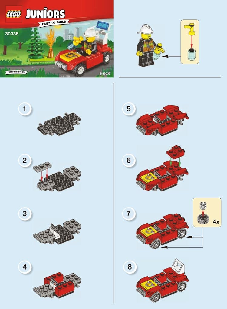 Neues Polybag: LEGO Juniors Feuerwehrauto (30338)