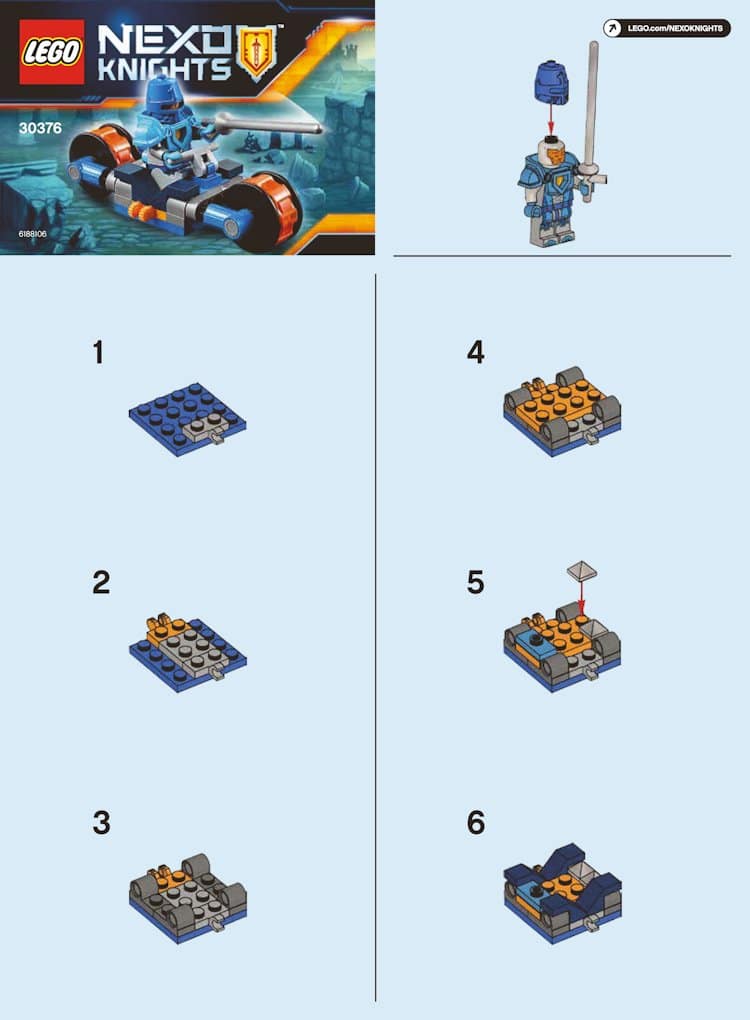 Neue LEGO Nexo Knights Polybags gesichtet: 30376, 30377 & 30378