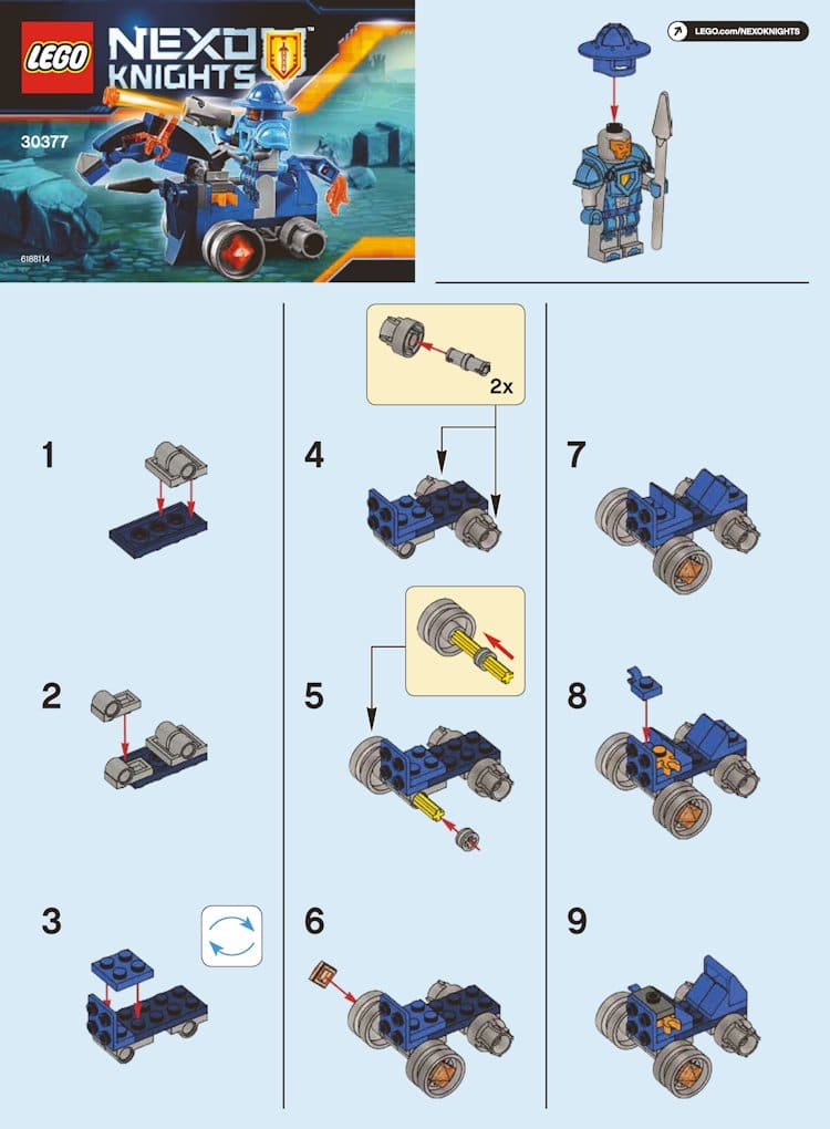 Neue LEGO Nexo Knights Polybags gesichtet: 30376, 30377 & 30378