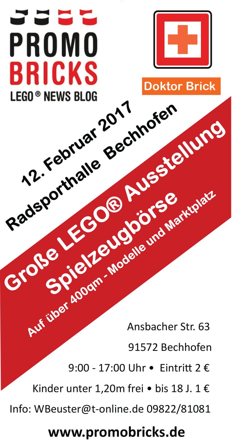 Update zur großen LEGO Ausstellung am 12. Februar in Bechhofen