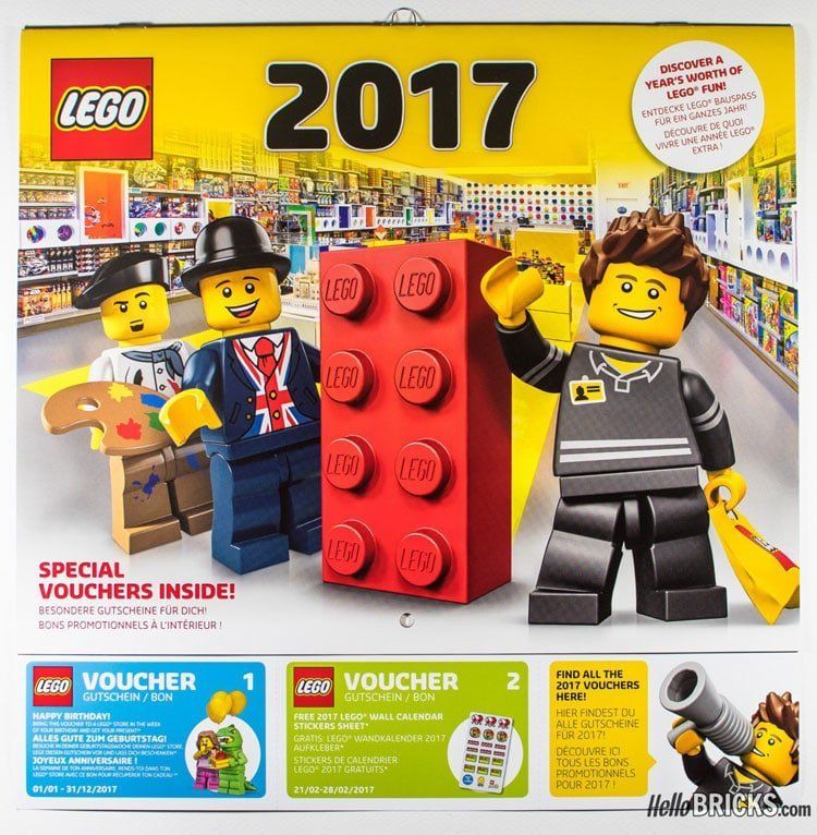 LEGO Wandkalender 2017 ab heute erhältlich