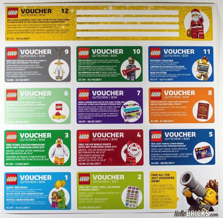 LEGO Wandkalender 2017 ab heute erhältlich