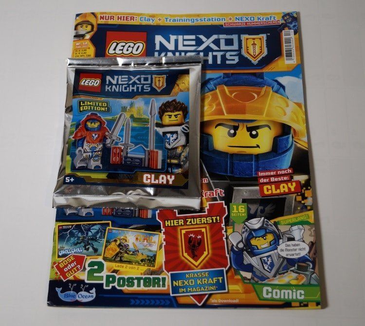 Heft-Review: LEGO Nexo Knights Magazin Februar 2017 mit Clay