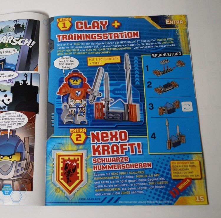 Heft-Review: LEGO Nexo Knights Magazin Februar 2017 mit Clay
