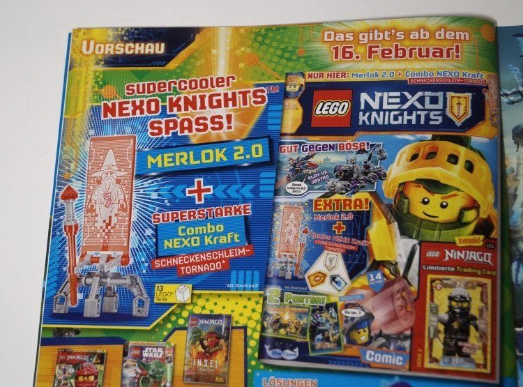 Heft-Review: LEGO Nexo Knights Magazin Februar 2017 mit Clay