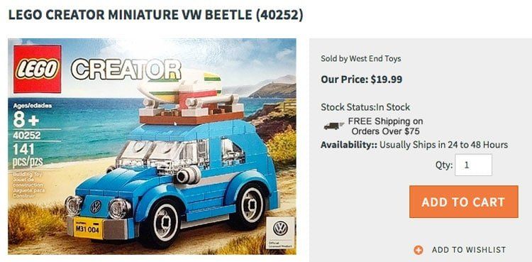 LEGO Creator VW Beetle (40252): Im April im LEGO Store erhältlich?