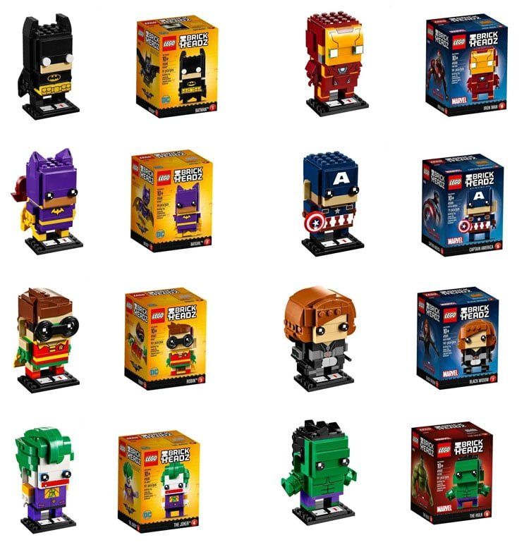 Alle 10 LEGO BrickHeadz Figuren ab heute im VIP-Vorverkauf