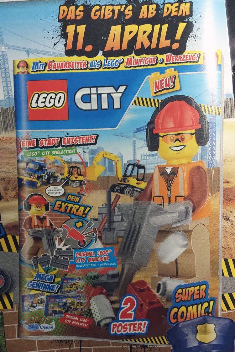 Neue Ausgabe des LEGO City Magazins ab 11. April am Kiosk