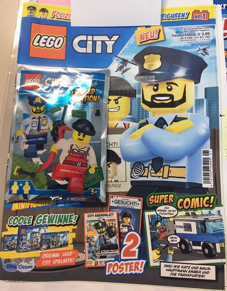 Neues LEGO City Magazin mit 2 Minifiguren ab Dienstag im Handel