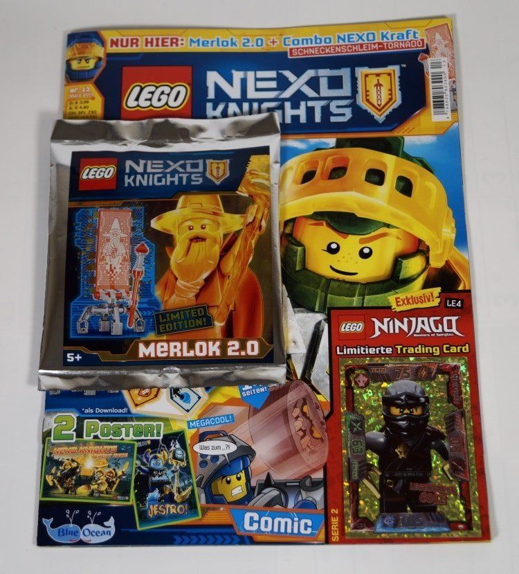 Review: LEGO Nexo Knights Magazin März 2017 mit Merlok 2.0