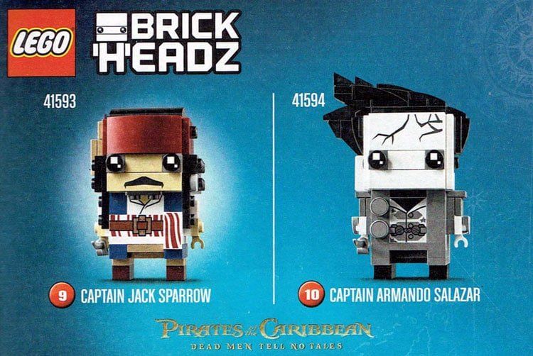 LEGO BrickHeadz: Ahoi Jack Sparrow (41593) und Armando Salazar (41594)