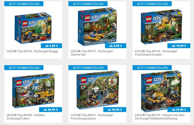 LEGO City Dschungel-Expedition Sets im exklusiven Vorverkauf