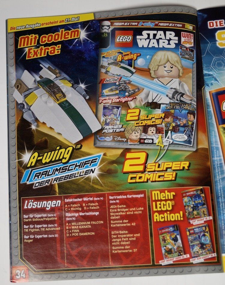 LEGO Star Wars Magazin Mai 2017 mit Vulture Droid im Review