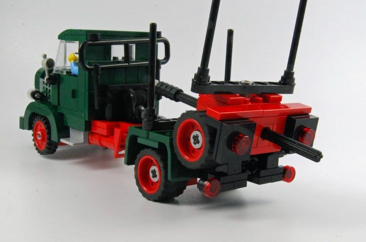LEGO MOC: Mercedes L3500 Holztransporter von Oppel Ansbach