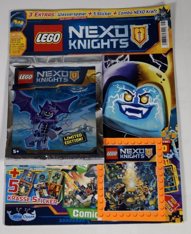Review: LEGO Nexo Knights Magazin Juni 2017 mit Wasserspeier