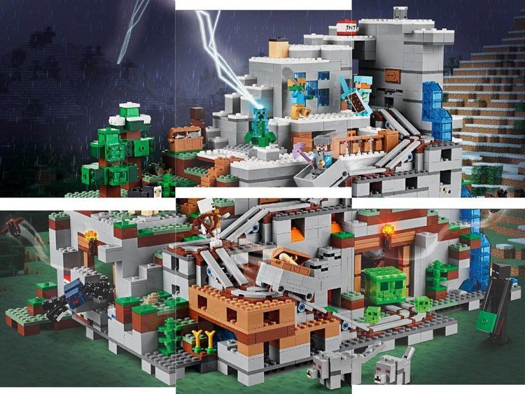 LEGO Minecraft The Mountain Cave (21137) komplett enthüllt