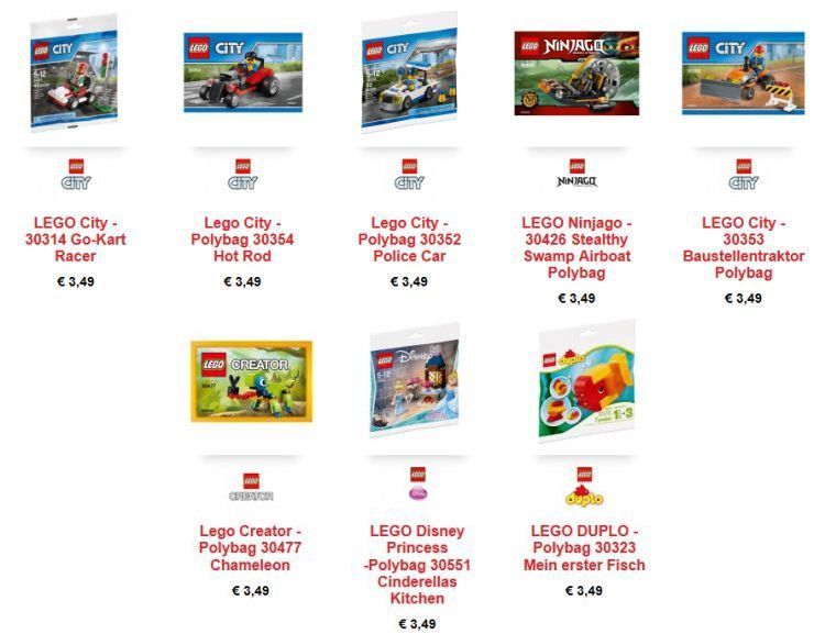 Von City bis Disney: Neue LEGO Polybags bei Müller erhältlich