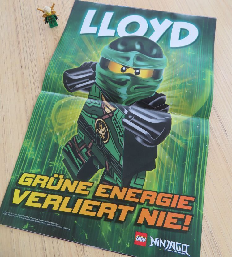 LEGO Ninjago Magazin Mai 2017 mit Llyod Minifigur im Review