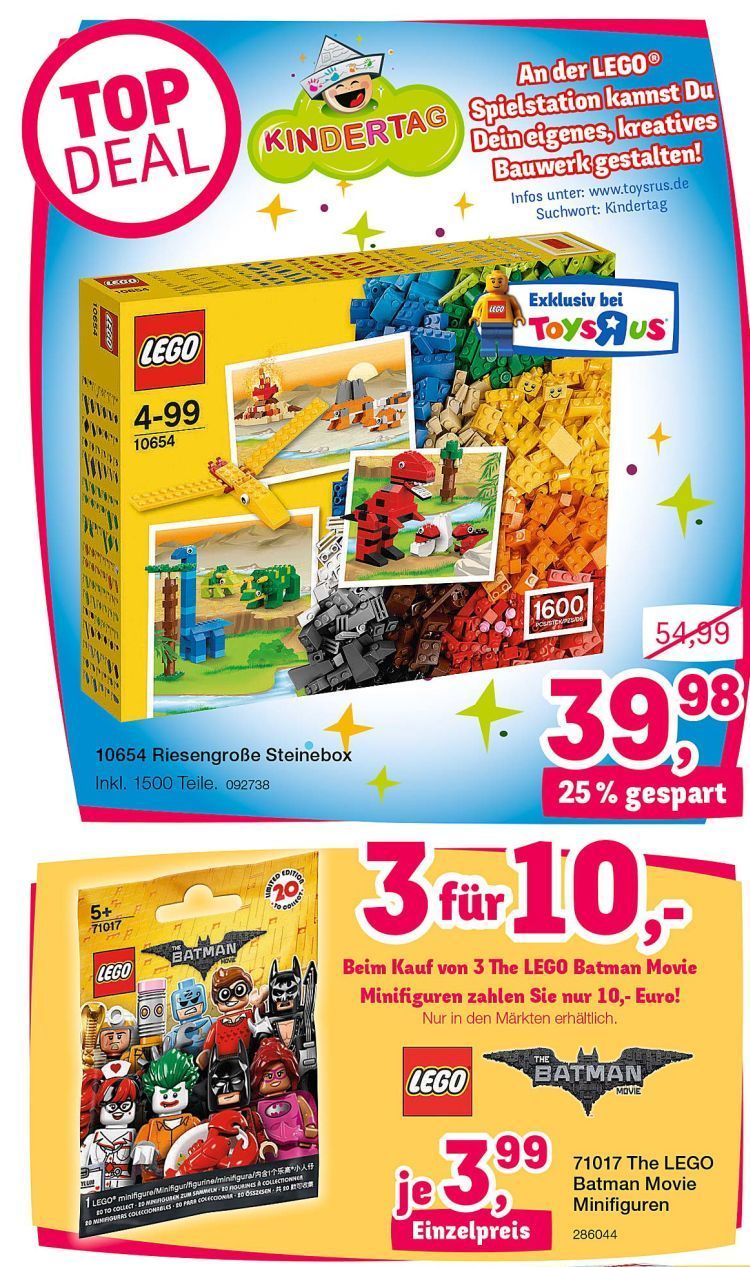 Das sind die ToysRUs LEGO Angebote dieser Woche