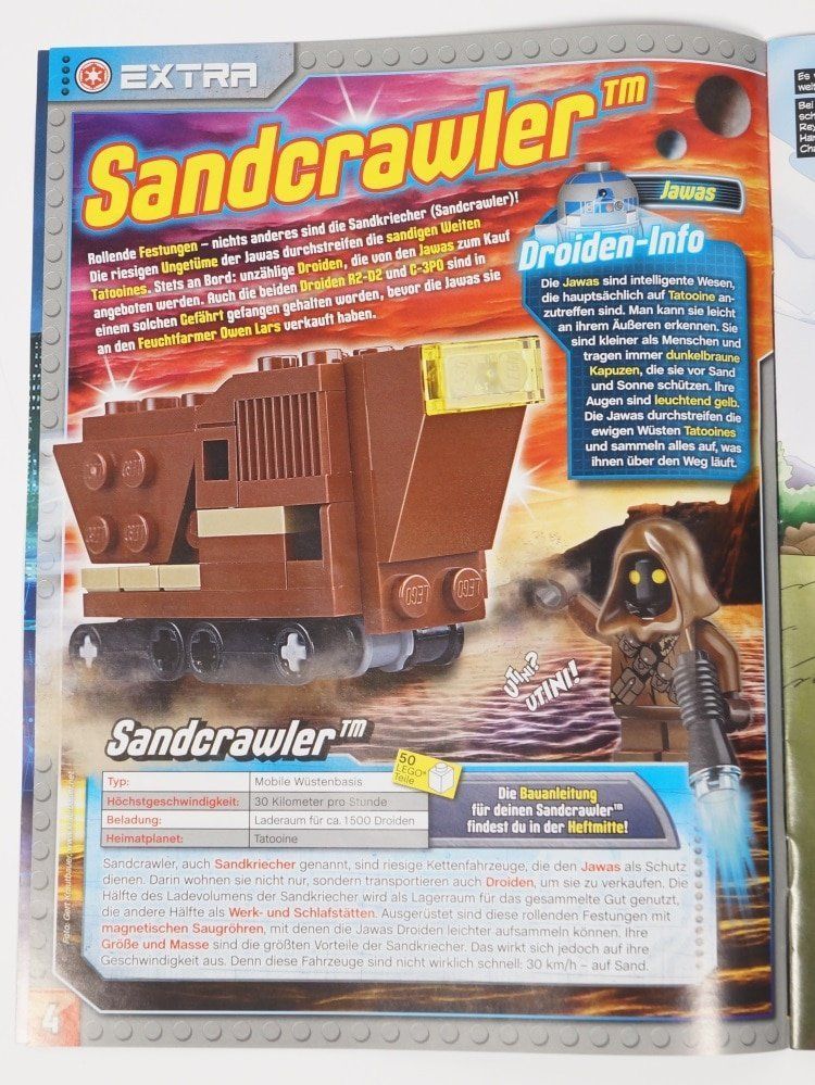 LEGO Star Wars Magazin Juli 2017 mit Sandcrawler im Review