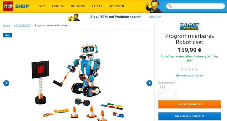LEGO Boost (17101) ab sofort im LEGO Online-Shop vorbestellen