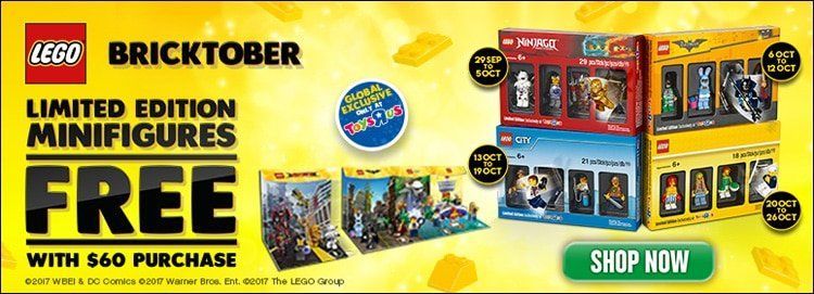 LEGO ToysRUS Bricktober 2017: Exklusive Giant Minifigur aufgetaucht