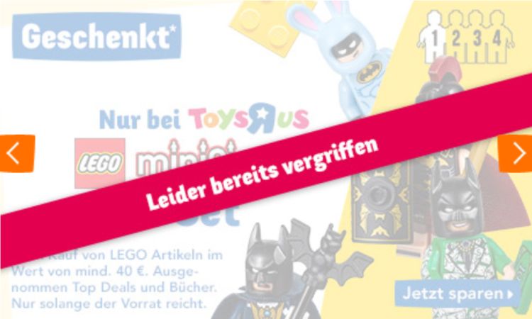 LEGO ToysRUS Bricktober 2017: LEGO Batman Movie Set ist schon vergriffen