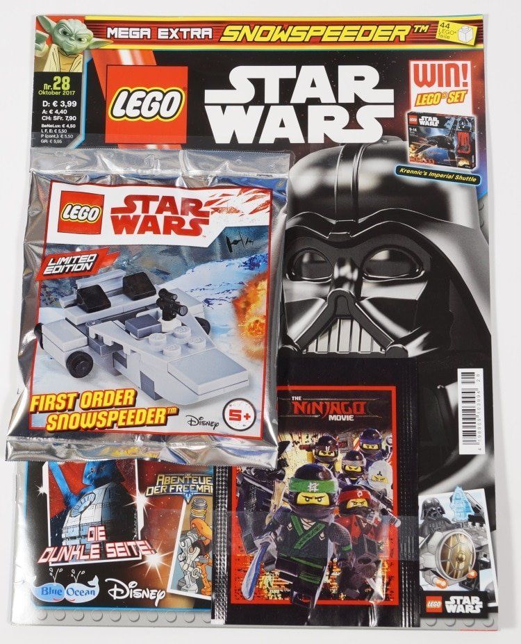 LEGO Star Wars Magazin Oktober 2017 mit First Order Snowspeeder im Review