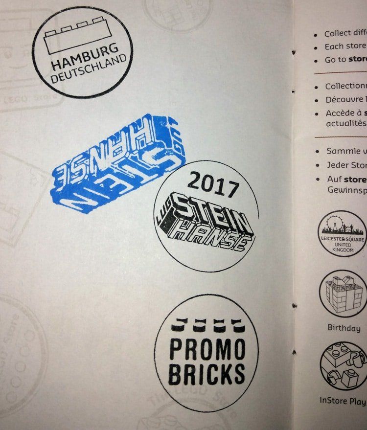 LEGO Store Passport: So sieht der Stein Hanse 2017 Stempel aus