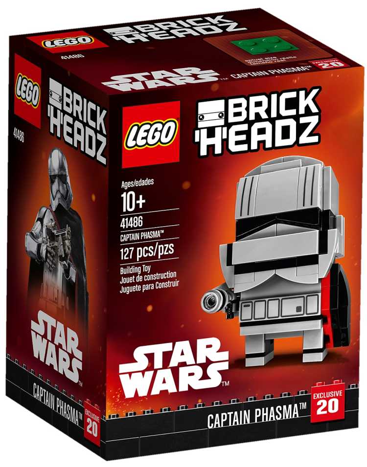 LEGO Star Wars BrickHeadz Finn (41485) und Phasma (41486): Bilder