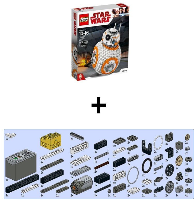 LEGO Star Wars BB-8 (75187) ferngesteuert: Bauanleitung