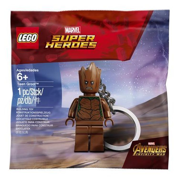 LEGO 5005244 Super Heroes Infinity War Teen Groot Schlüsselanhänger