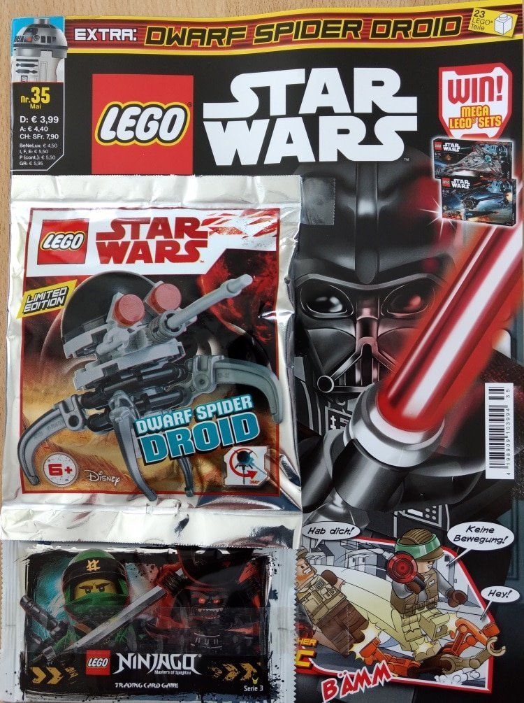 LEGO Star Wars Magazin Mai 2018: Dwarf Spider Droid und Heft-Vorschau