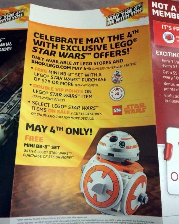 LEGO Star Wars May the 4th 2018: Erste Details zu den Aktionsangeboten