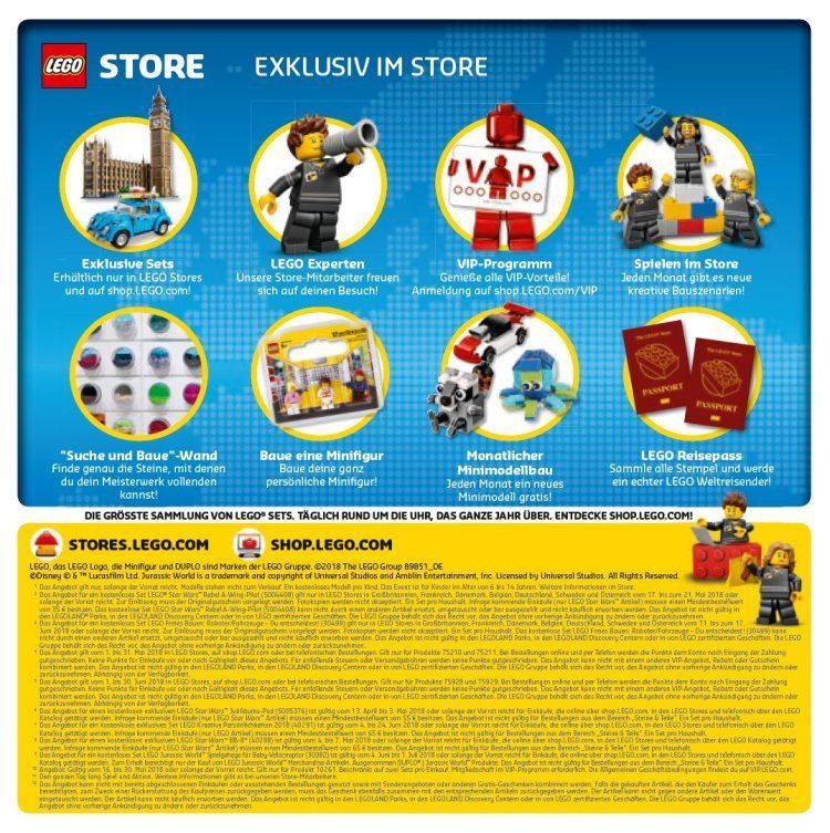 LEGO Store Flyer Mai und Juni 2018: Alle Angebote in der Übersicht