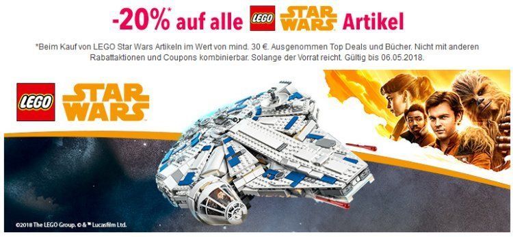 LEGO Star Wars: 20 Prozent Rabatt bei ToysRUs