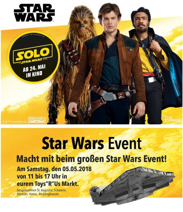 ToysRUs: LEGO Star Wars Bau-Event am 05. Mai 2018