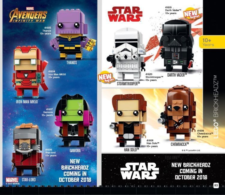 LEGO® STAR WARS BrickHeadz Darth Vader Stormtrooper Boba Fett Leia Luke Yoda NEU 