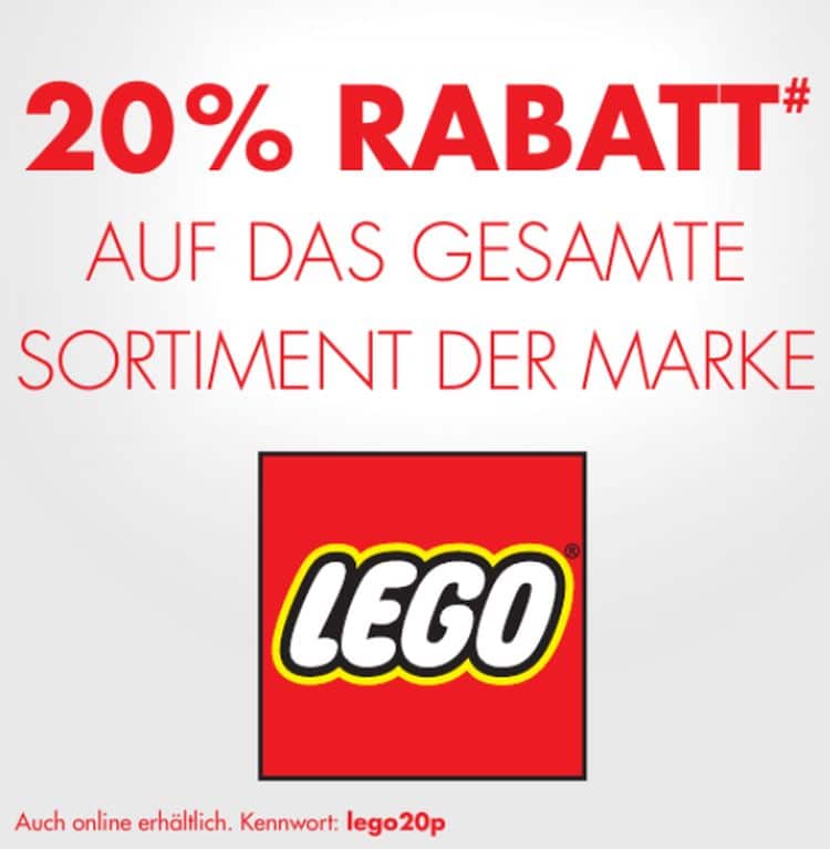 Karstadt: 20 Prozent auf das gesamte LEGO Sortiment am 16./17. Juli 2018