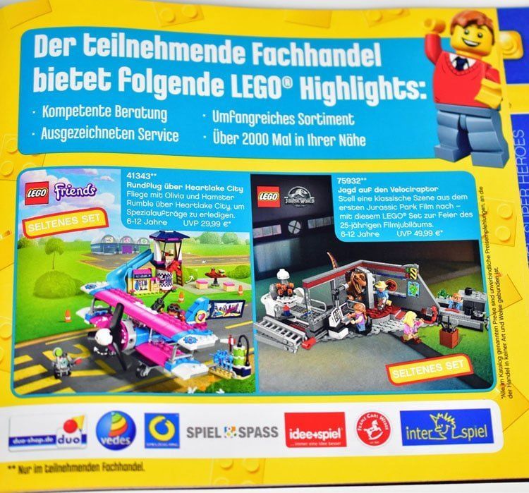 LEGO Vedes Katalog Juli bis Dezember 2018 zeigt Fachhandel-Exklusiv-Sets