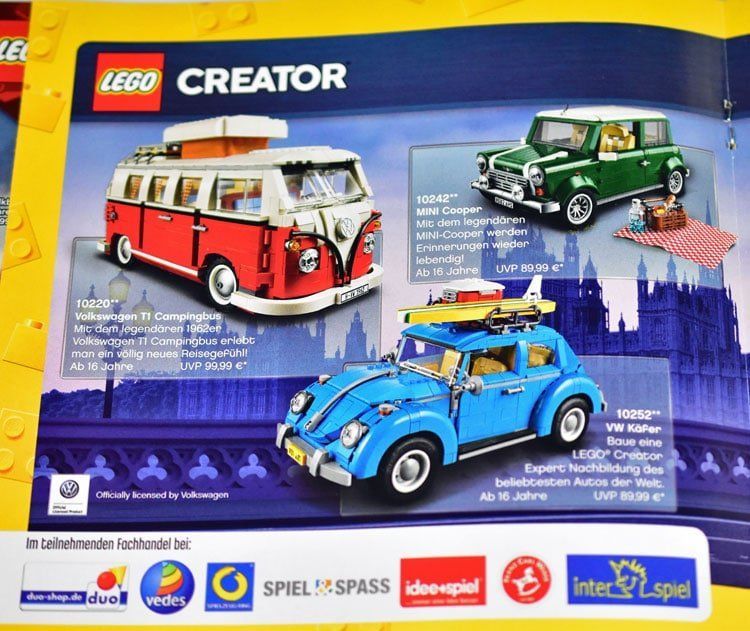 LEGO Vedes Katalog Juli bis Dezember 2018 zeigt Fachhandel-Exklusiv-Sets