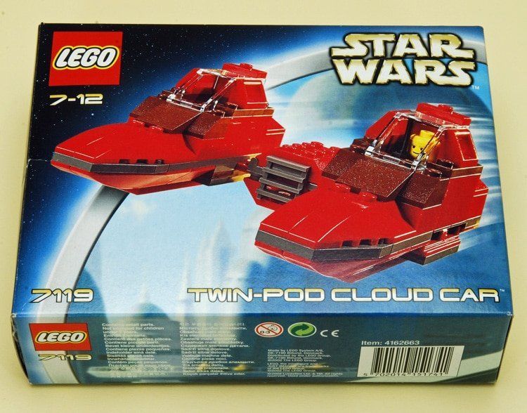 Ooze Slid Preference LEGO Star Wars 7119 Twin-Pod Cloud Car von 2002 im Classic-Review