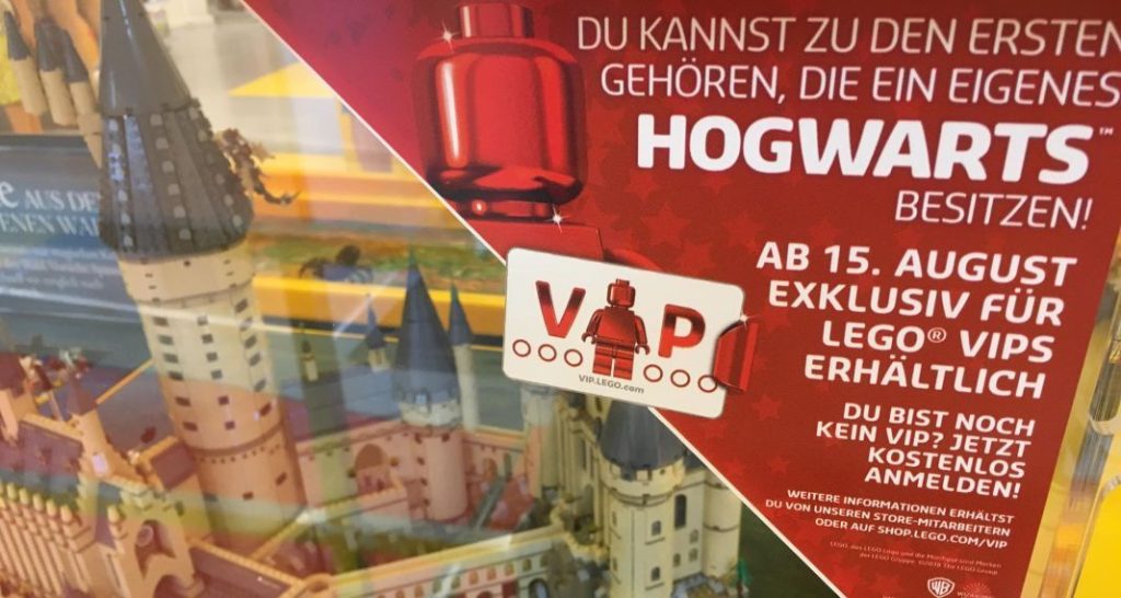 LEGO Harry Potter Hogwarts Schloss im LEGO Store Hamburg ausgestellt